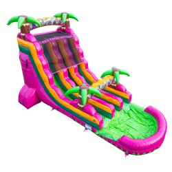 18' Magenta Dual Lane Slide